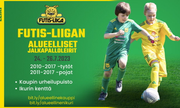 Futis-Liigan alueelliset jalkapalloleirit Kaupissa ja Ikurissa 24.-26. heinäkuuta!