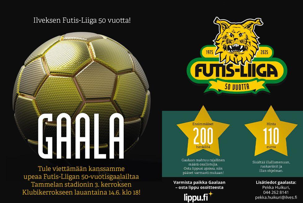 Kutsu Gaalaan – Ilves Futis-Liiga 50 vuotta