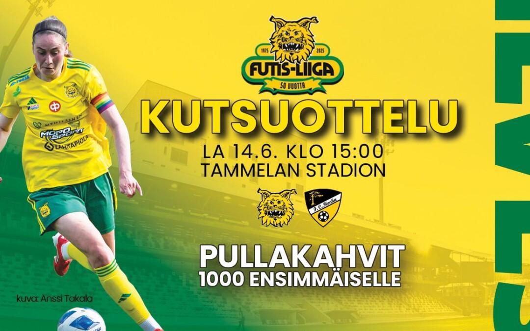 FUTIS-LIIGAN KUTSUOTTELU ILVES – FC HONKA LAUANTAINA 14.6. KLO 15:00!