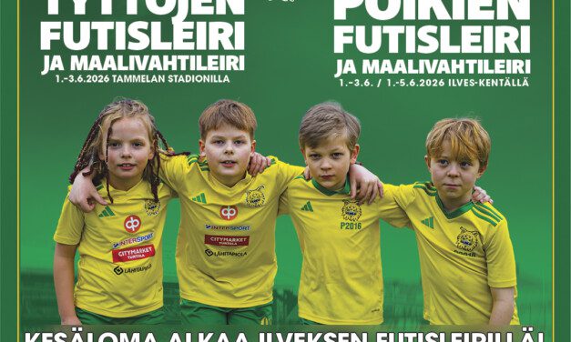 Ilveksen kesän 2026 Futisleirit lähestyvät – ILMOITTAUTUMINEN PÄÄTTYY!!!