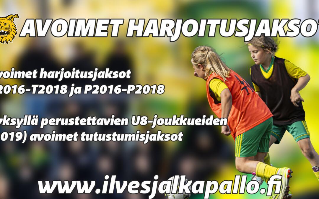 Tule mukaan Ilveksen jalkapallon junioriedustustoimintaan!